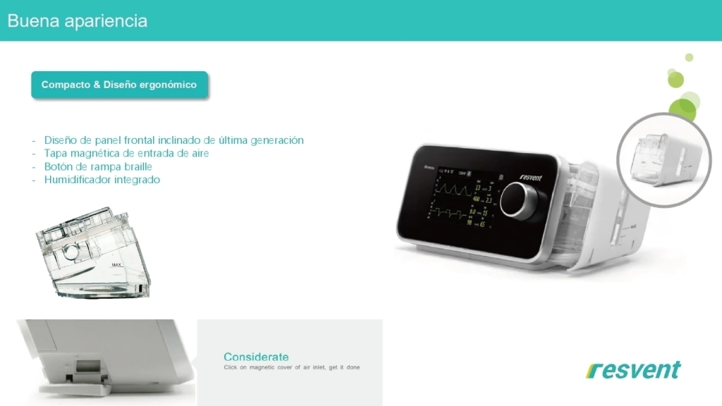 CPAP Modelo Ibreeze 20C Marca Resvent - Imagen 7